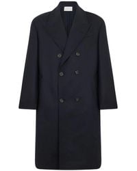 Paolo Pecora - Double-Breasted Loose-Fit Coat - Lyst