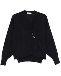 Liviana Conti - Safety-Pin-Fastening Cardigan - Lyst