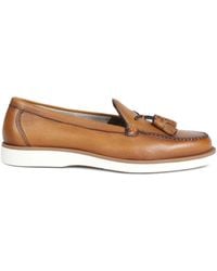 Santoni - タッセル レザーローファー - Lyst