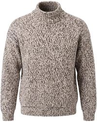 Lacoste - Pull En Laine À Col Montant - Lyst