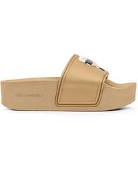 KARL LAGERFELD - Kondo Maxi Ii Platform Slides - Lyst