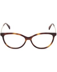 Max Mara Eyewear - Cat-Eye Tortoiseshell-Effect Glasses - Lyst