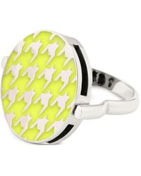 Luhta - Houndstooth-Pattern Ring - Lyst
