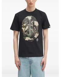 A Bathing Ape - Camo-Print Ape-Head T-Shirt - Lyst