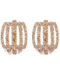 Silvia Gnecchi - Shells Crystal-Embellished Earrings - Lyst