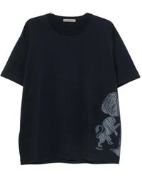 Corneliani - Tree-Embroidered T-Shirt - Lyst