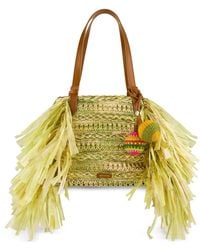 Aquazzura - Sac Cabas Trancoso À Franges - Lyst