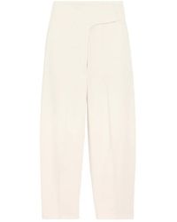 Ami Paris - Cotton Wrapped Belted Ballon Fit Jeans - Lyst