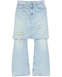 Acne Studios - Layered Denim Jeans - Lyst