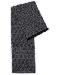 Fendi - Micro Ff Jacquard Wool Scarf - Lyst