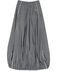 Balenciaga - Side-Stripe Balloon-Hem Maxi Skirt - Lyst