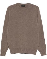 Dell'Oglio - Trui Met Ronde Hals En Lange Mouwen - Lyst