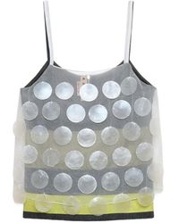 Marni - Mother-Of-Pearl Maxi-Sequin Top - Lyst