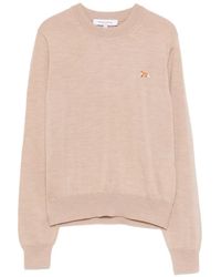 Maison Kitsuné - Pull À Logo Brodé - Lyst