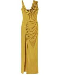 Versace - Maxi-Jurk Met Asymmetrische Hals - Lyst