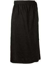 Adriana Degreas - Wrap-design Linen Skirt - Lyst