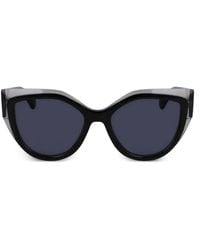Ferragamo Eyewear - Cat-Eye Frame Sunglasses - Lyst