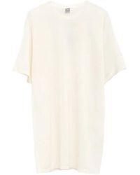 TOTEME - T-Shirt Dalla Vestibilità Comoda Crema - Lyst