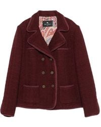 Etro - Buttoned Double-Breasted Blazer - Lyst