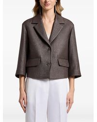 Peserico - Veste À Coupe Crop - Lyst