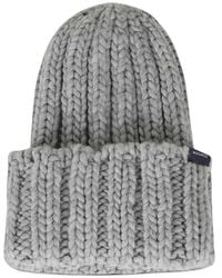 Woolrich - Chunky-Knit Beanie Hat - Lyst