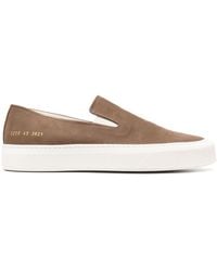 Common Projects - Leather Slip-on Sneakers - Lyst