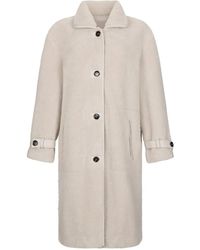 Liu Jo - Jas Met Klassieke Kraag En Teddytextuur - Lyst