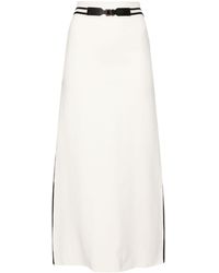 Max Mara - Belted Knitted Midi Skirt - Lyst