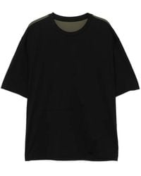CROQUIS - Two-Tone Panelled T-Shirt - Lyst