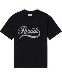 3.PARADIS - Crystal-Embellished Logo T-Shirt - Lyst