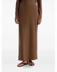 12 STOREEZ - Split Midi Skirt - Lyst