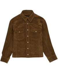 Fortela - Chest-Pocket Suede Jacket - Lyst