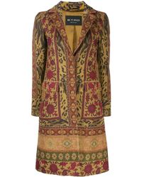 Etro Cappotto monopetto - Multicolore