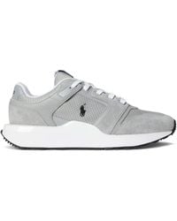 Ralph Lauren - Train 89 V2 Suede-Panelled Trainer - Lyst