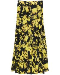 Erika Cavallini Semi Couture - Floral-Pattern Maxi Skirt - Lyst