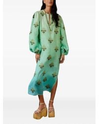 FARM Rio - Abito Midi A Maniche Lunghe - Lyst