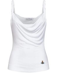 Vivienne Westwood - Orb-Embroidered Cowl-Neck Top - Lyst
