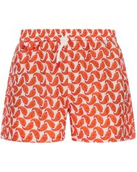Kiton - Paisley-Print Swim Shorts - Lyst