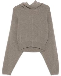 Rick Owens - Sudadera Con Capucha Y Dobladillo De Canalé - Lyst