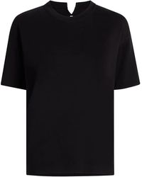 Another Tomorrow - Luxe Seamed Cotton T-Shirt - Lyst