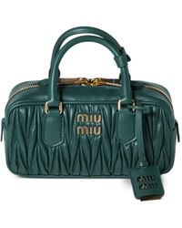 Miu Miu - Arcadie Matelassé Nappa Leather Bag - Lyst