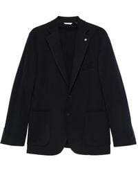 Manuel Ritz - Notched-Lapel Single-Breasted Blazer - Lyst
