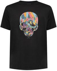 Paul Smith - Skull-Print Cotton T-Shirt - Lyst