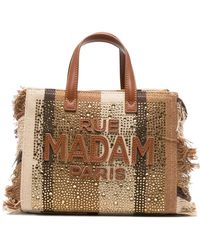 RUE MADAM PARIS - Mini Casablanca Fringed-Trim Tote Bag - Lyst