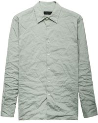 Prada - Triangle-logo Technical-cotton Shirt - Lyst