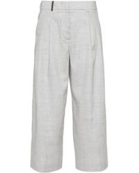 Peserico - Pantalon ample à coupe courte - Lyst