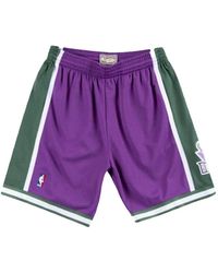 Mitchell & Ness - Nba Swingman Milwaukee Bucks Road 0001 Shorts - Lyst
