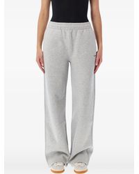 PANGAIA - Logo-Print Wide-Leg Track Pants - Lyst