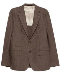 Eleventy - Costume Boutonné À Revers Crantés - Lyst