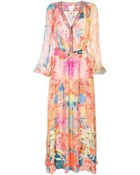 Camilla - Floral-print Belted Maxi Dress - Lyst